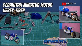 WOW KEREN! PERAKITAN MINIATUR MOTOR HEREX TIGER || BAHAN PIPA PVC BEKAS