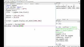 Python for Engineering, mass on spring visualization with pygame