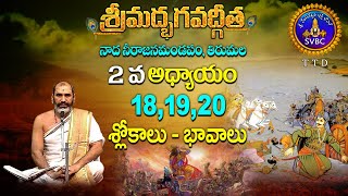 శ్రీమద్భగవద్గీత | Srimadbhagavadgita| Tirumala | 2nd Adhyayam | Slokas-18,19,20 | SVBC TTD