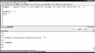 01 Python programming 07 Writing a simple factorial program python 2