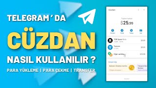 Telegram Cüzdan Nedir ? | (Para Yükleme , Para Çekme , Transfer) #telegram #wallet