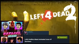 L4D2 Addon Hotline Miami Animated Icons Of Survivors