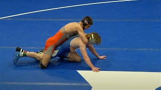 133lbs Sam Latona (Virginia Tech) vs Logan Agin (Duke)