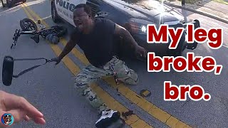 Cops vs Career Criminal on E-bike