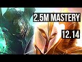 MORDE vs KAYLE (TOP) | 2.5M mastery, 5/1/8, 400+ games | NA Diamond | 12.14