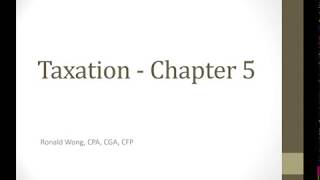 Chapter 5   Taxation