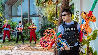 LTT Nerf War : SEAL X Warriors Nerf Guns Fight Criminal Dr.Lee Crazy Prison Break Challenge