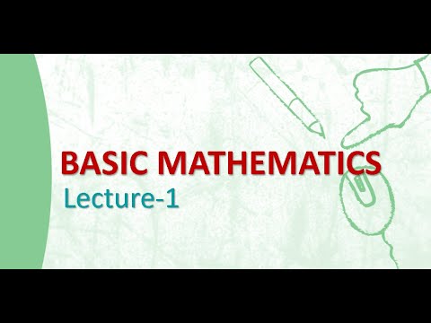 Basic Mathematics (lecture-1) - YouTube