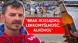 Największy grzech Polaków na plaży. Ostrzega przed tym ratownik WOPR