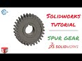 Design a Spur Gear in Solidworks | Solidworks Tutorial 2024 | MechDesign Studio