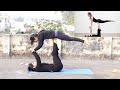 Funny Partner Yoga Challenge|With My Sister