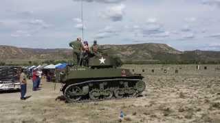 Firing the M5A1 Stuart Light Tank, Little Red Hen