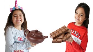 Masal and Öykü staged a chocolate challenge 2