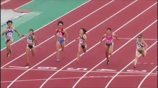 福井国体陸上2018 成年女子100m決勝