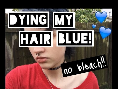 How I dye my hair from brown to blue - Without Bleach! How I dye my hair from brown to blue - Without Bleach!