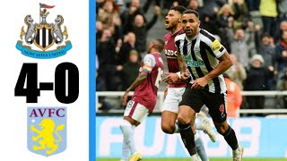 Newcastle Vs Aston Villa 4-0 All Goals & Extended Highlights Premier League 2022HD