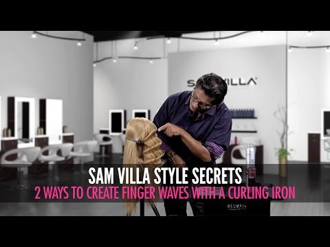 2 Ways to Create Finger Waves With a Curling Iron: Red Carpet & Push Waves 2 Ways to Create Finger Waves With a Curling Iron: Red Carpet & Push Waves