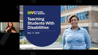 Teaching Students with Disabilities: Launch Your Special Education Career at NYCPS | May 2026