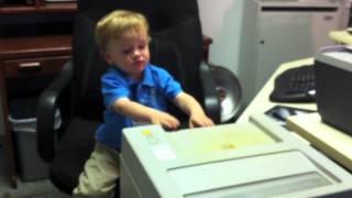 Secure Destruction - Toddler shredding