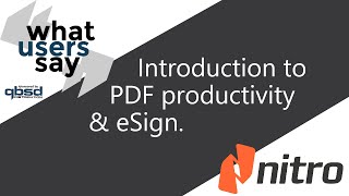 Introduction to PDF productivity & eSign.