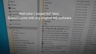 Suspected fake WD passport