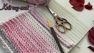 Very easy, crochet, on non-slip material, mats, rugs, carpets, making