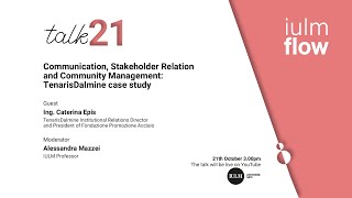 IULM FLOW 21 - Communication, Stakeholder Relation and Community Management: TenarisDalmine