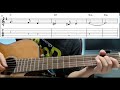 greensleeves easy beginner guitar tab with playthrough tutorial lesson