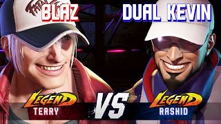 SF6 ▰ BLAZ (Terry) vs DUAL KEVIN (Rashid) ▰ High Level Gameplay
