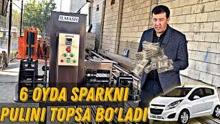 Ilmash stanogi orqali 6 oyda Sparkni pulini topsa bo'ladi