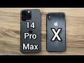 iPhone 14 Pro Max vs iPhone X