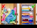 23 Smart Ways to Store Your Things || Clothes Folding Hacks And Organizing Ideas For Your Home!