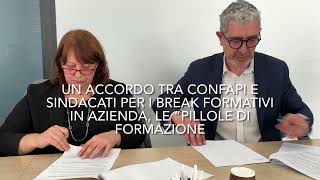 Accordo Confapi - sindacati per i “break formativi” le pillole di formazione aziendale sul campo