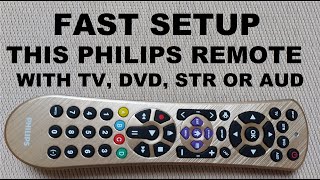 Easily Program Philips 4 Device Remote Controller