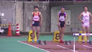 第78回石川県陸上競技選手権大会男子１１０ｍハードル決勝