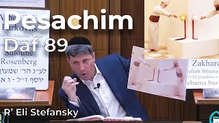 Daf Yomi Pesachim Daf 89 by R’ Eli Stefansky