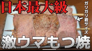 【北千住】激ウマ！超どデカもつ焼きと赤ホッピーで飲む！【もつ焼きやまぴー】