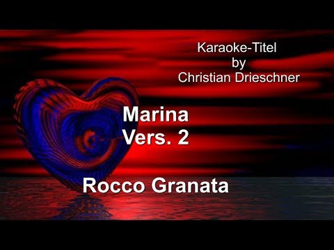 Marina - Rocco Granata Vers 2 - Karaoke - YouTube