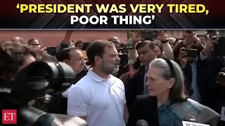 ‘Boring, she could hardly speak, poor thing’: Sonia, Rahul Gandhi comment on Prez Murmu’s speech