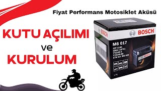 BOSCH M6 017 Motosiklet Akü Kurulumu / Dominar 400 İçin Motosiklet Aküsü