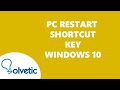 PC Restart Shortcut Key Windows 10 ✅