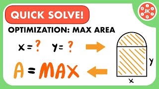Optimization - Norman Window With Max Area | JK Math