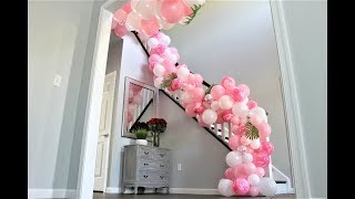 Pink Marble balloon garland DIY | How To | Review