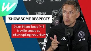"Show some f***ing respect" - Phil Neville snaps at journalist | International Football 2022/23