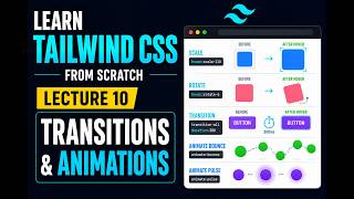 Tailwind CSS Tutorial for Beginners | Transitions, Transform & Animations ✨ | Lecture 10