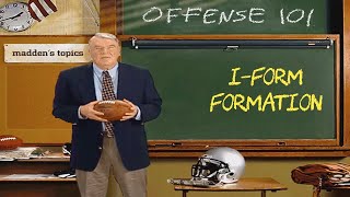 Madden Offense 101 - I-Form Formation- John Madden - Telestrator