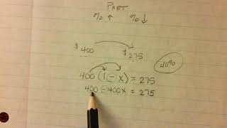 Video 4 Percent Increase and Decrease part 2