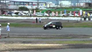 JAF九州地区ジムカーナ選手権2011 Rd8関岡選手 1本目