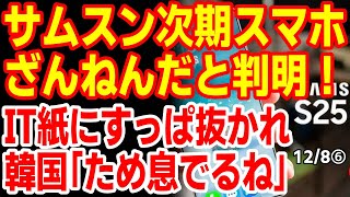 スナドラとの差｢これまで以上に大きい｣サムスンチップ載せたギャラクシーS25+が残念だった！韓国の反応は？　24/12/5報道【ニュース･スレまとめ･海外の反応･韓国の反応】Galaxy S25+