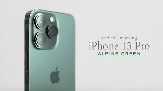 iPhone 13 Pro Alpine GREEN | aesthetic unboxing